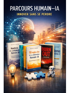 6 livres, parcours Humain–IA - Innover sans se perdre