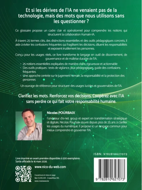 6 livres, parcours Humain–IA - Innover sans se perdre