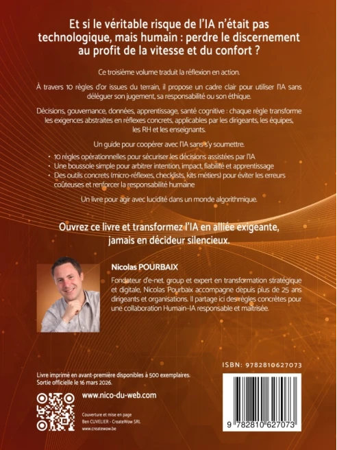 6 livres, parcours Humain–IA - Innover sans se perdre